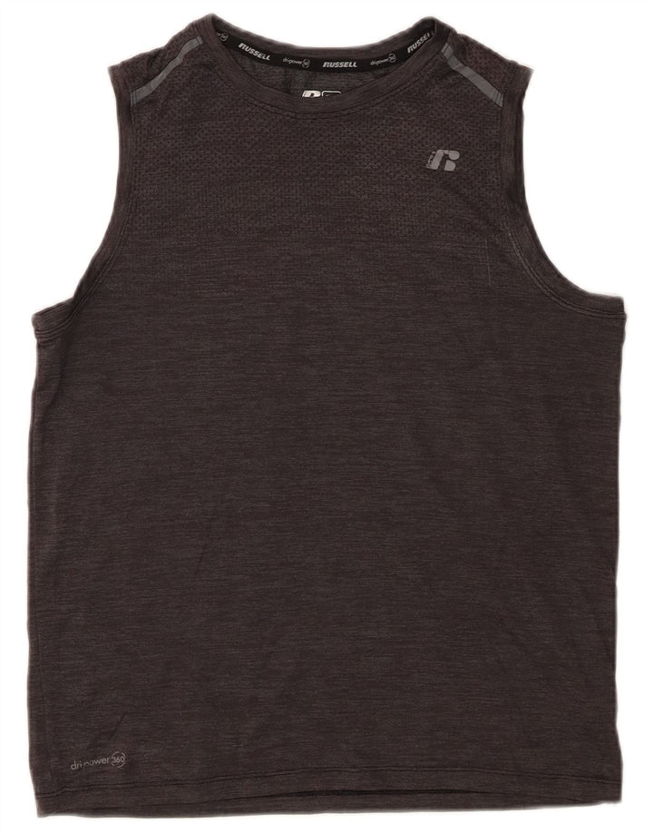 Russell atletski prsluk za dječake 14-15 godina XL sivi najlon