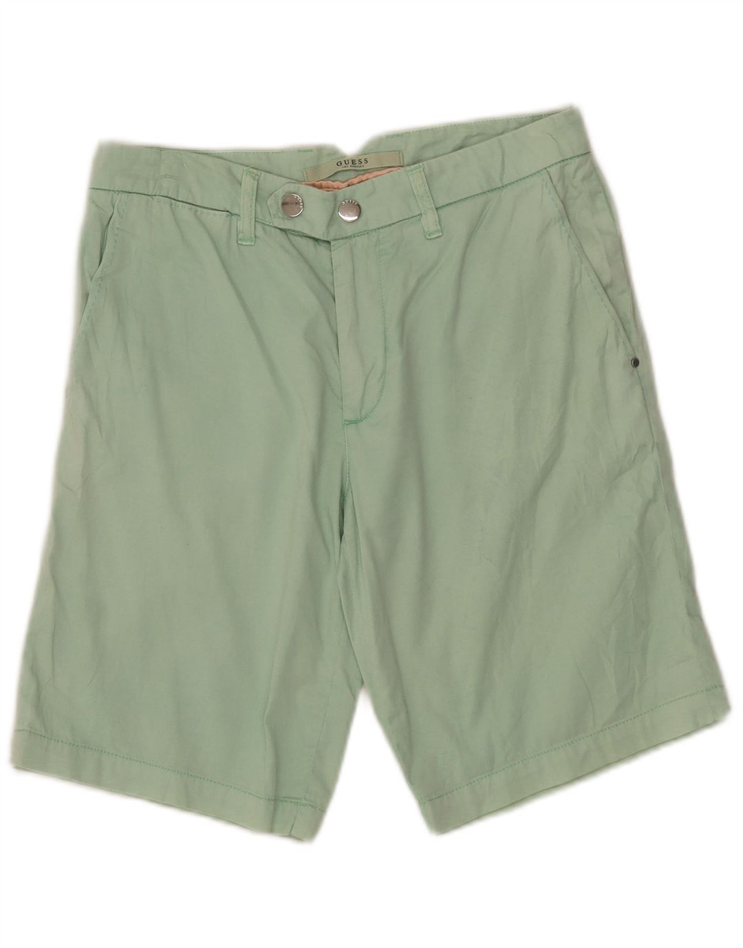 Guess Ženske chino kratke hlače W28 Srednje zeleni pamuk