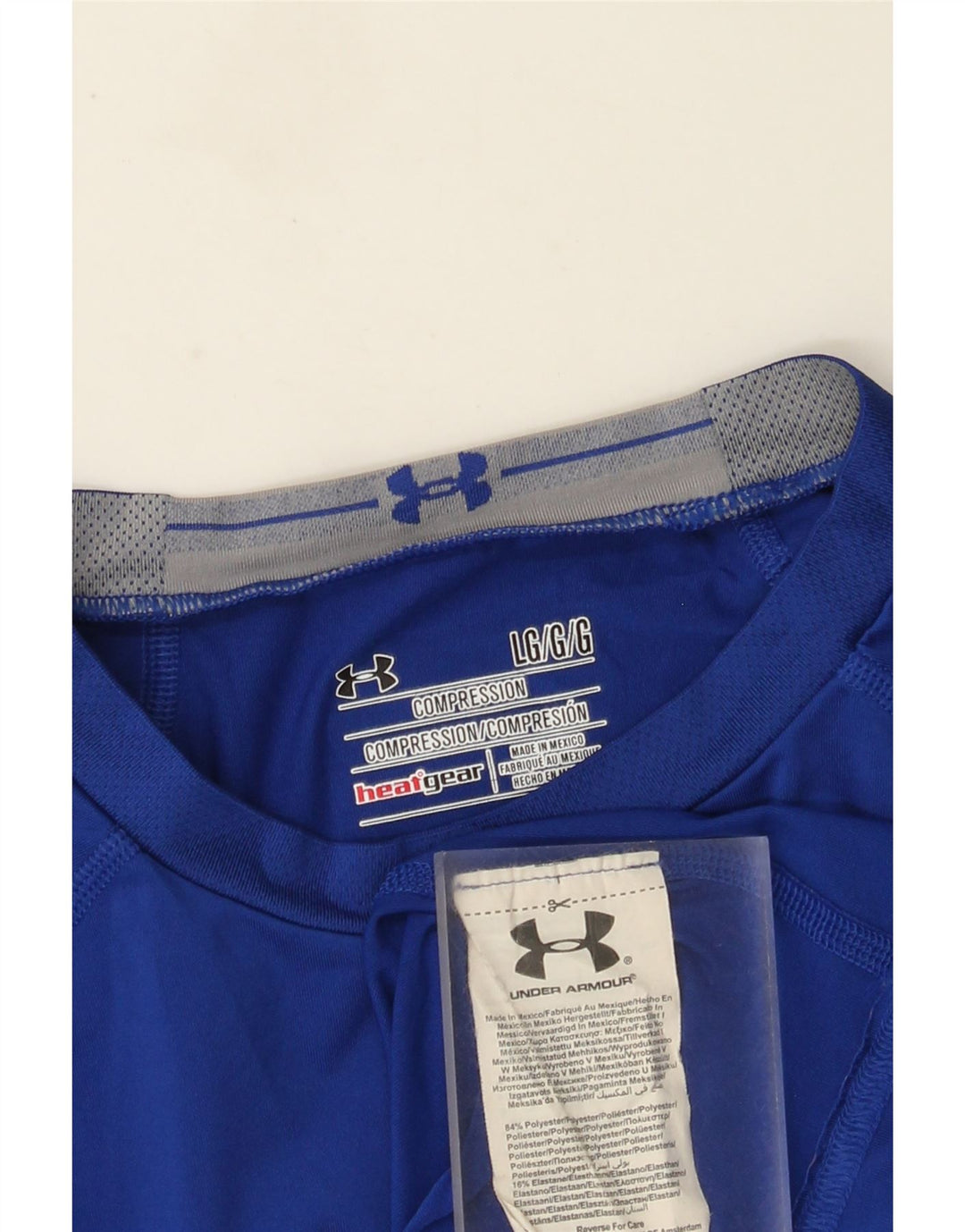 Under Armour muška toplinska oprema s grafičkom majicom dugih rukava, veliki plavi poliester