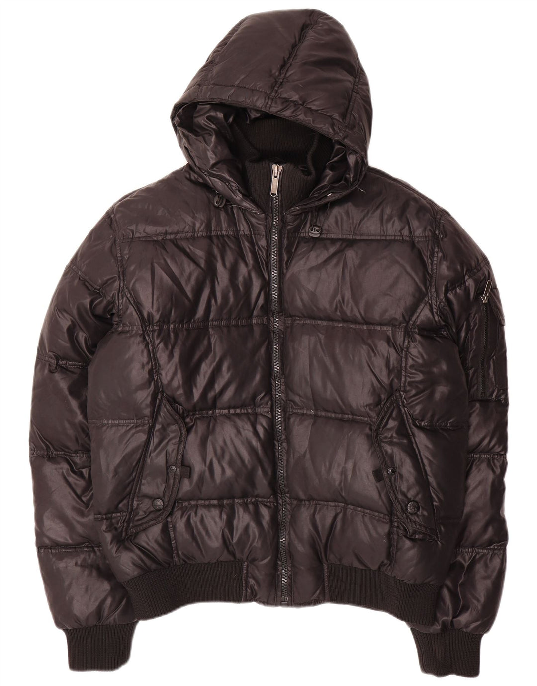 BOMBOOGIE muška podstavljena jakna s kapuljačom UK 44 2XL crni poliester