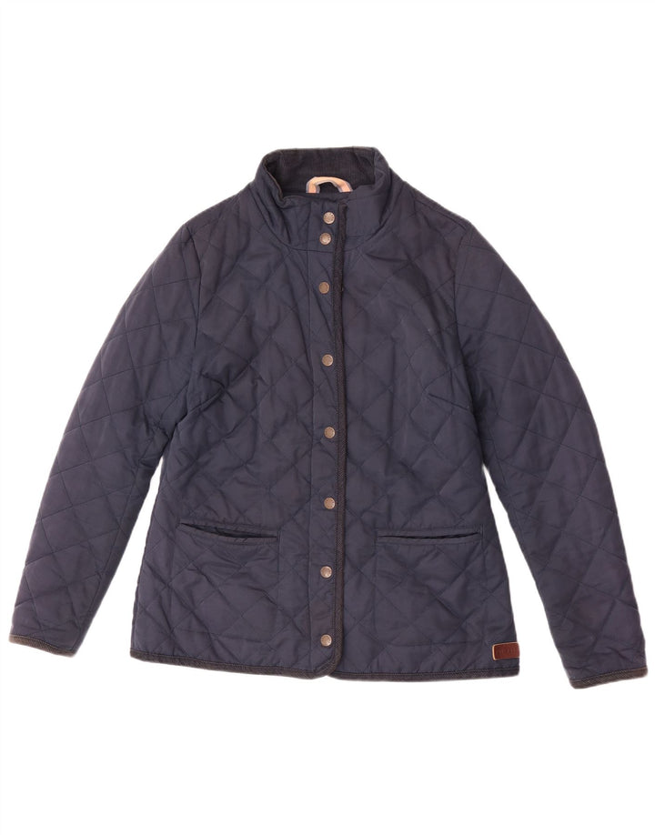 Fat Face ženska prošivena jakna UK 12 srednje tamnoplavi poliester