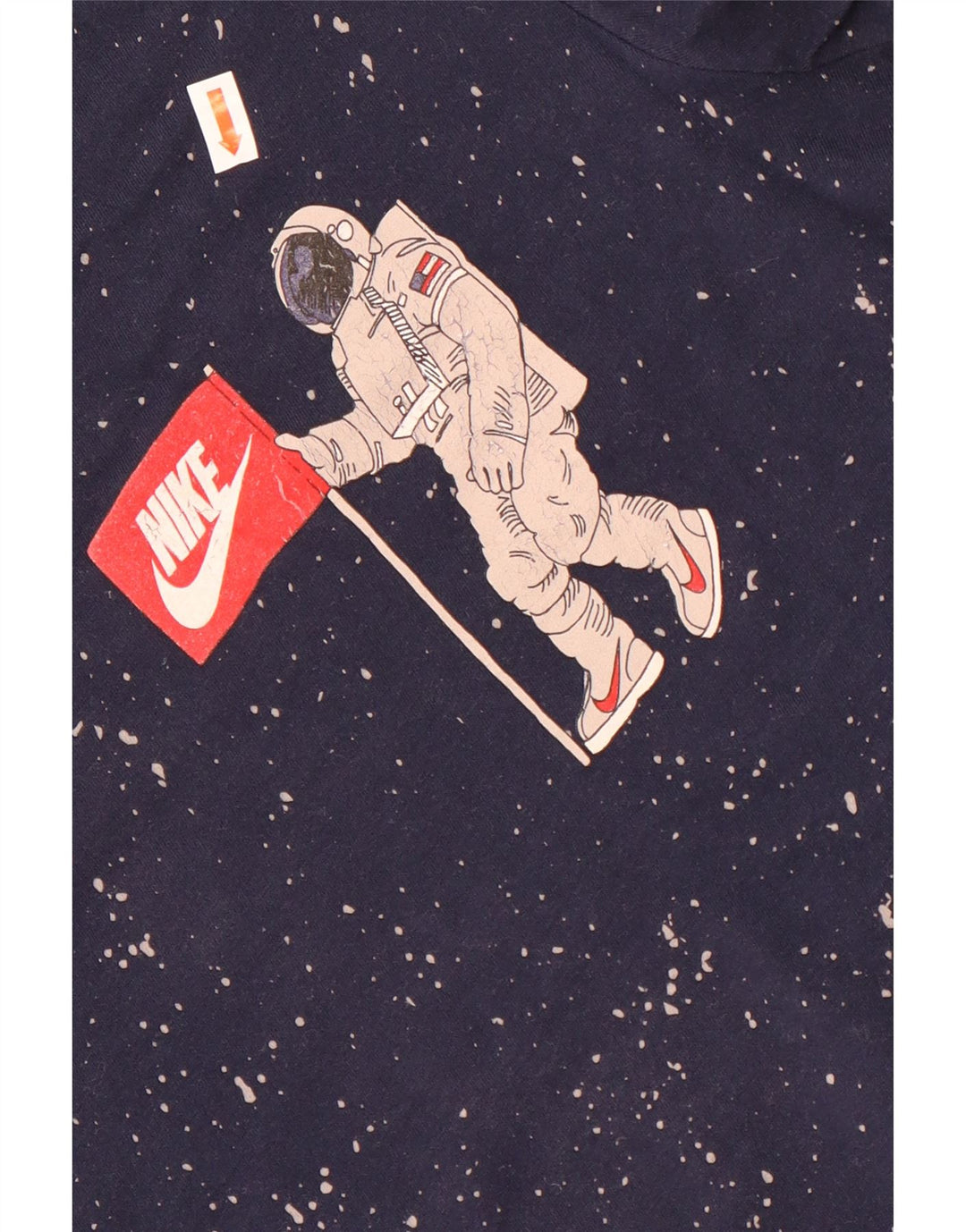 Muška majica kratkih rukava atletskog kroja Nike srednje tamnoplava s pjegama
