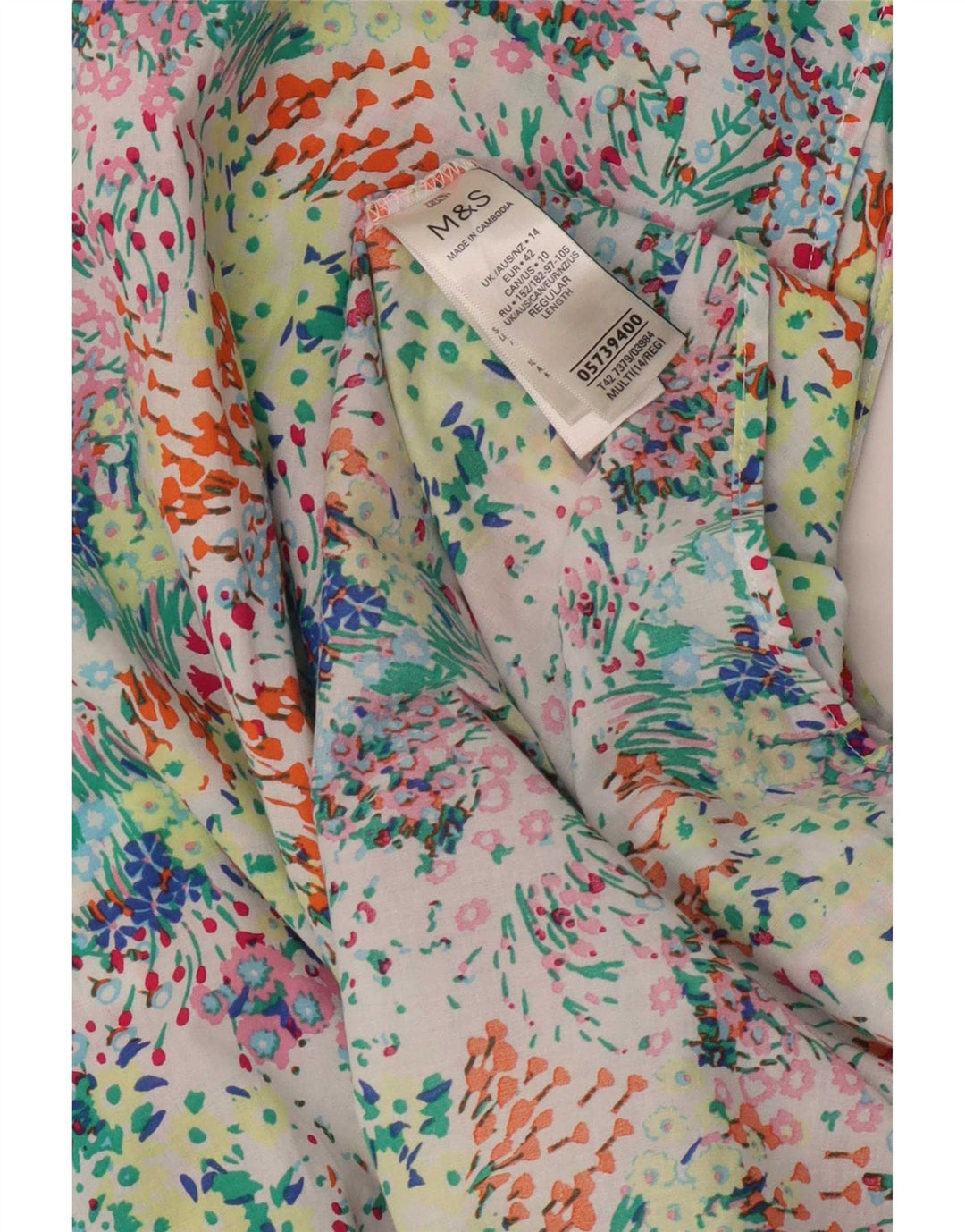 Marks & Spencer ženska maksi haljina UK 14 velika višebojna cvjetna haljina