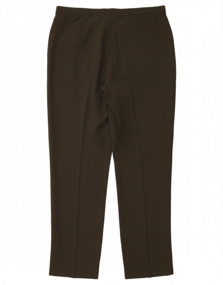 ST. BERNARD Womens Tapered Suit Trousers W34 L31 Khaki Polyester