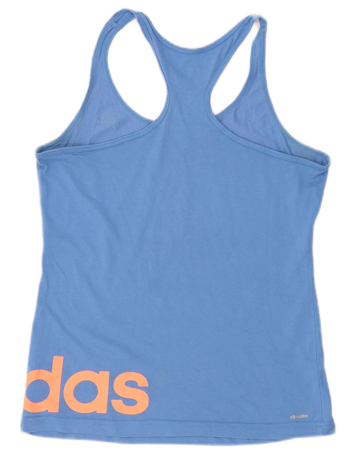 Adidas ženski Climalite grafički prsluk UK 12/14 Srednje plava