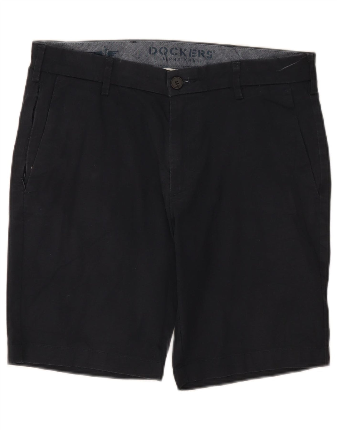 Dockers muške chino kratke hlače W31 Srednje crni pamuk