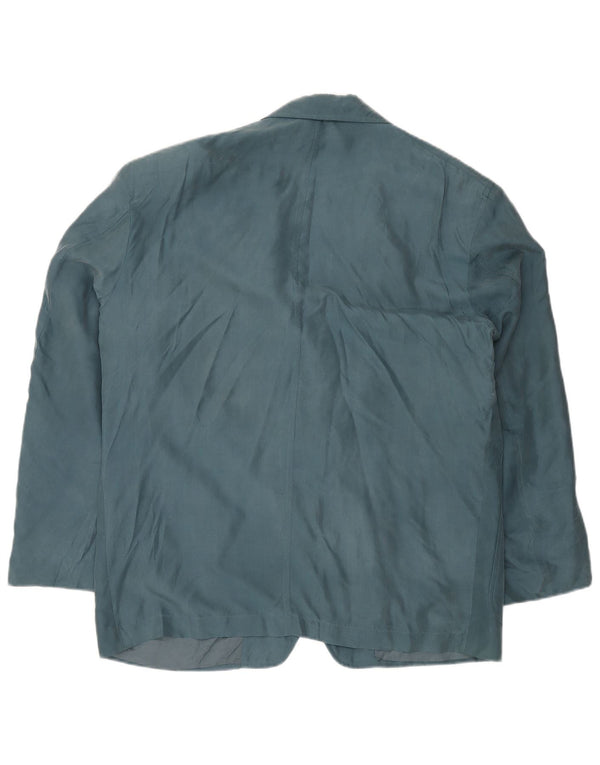 TRUSSARDI muška jakna sa 2 gumba IT 54 2XL plava svila