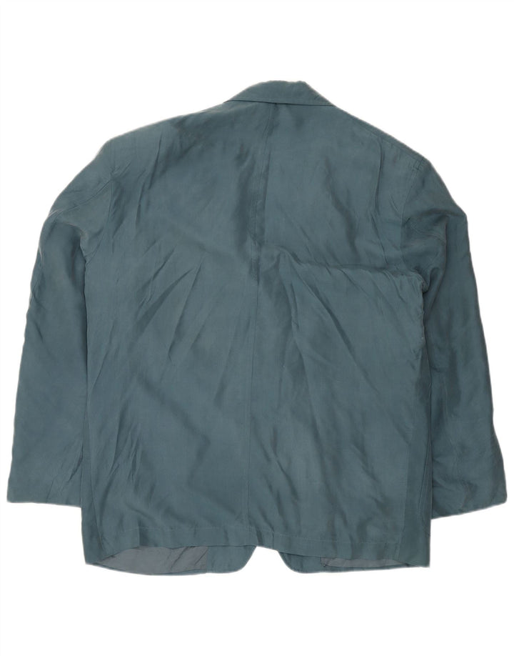 TRUSSARDI muška jakna sa 2 gumba IT 54 2XL plava svila