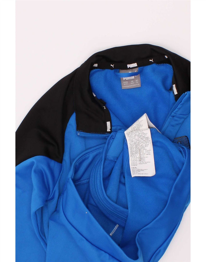Puma Boys Graphic Trenirka Gornja jakna 5-6 Years Blue Colourblock Poliester