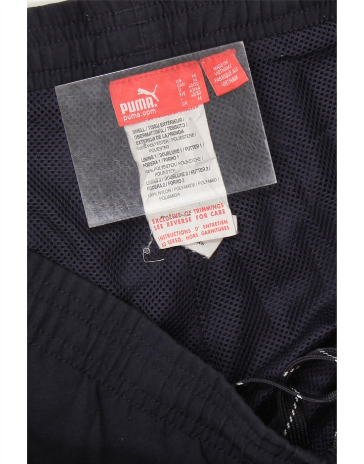 PUMA Mens Tracksuit Trousers Joggers Medium  Navy Blue Polyester Vintage Puma and Second-Hand Puma from Messina Hembry 
