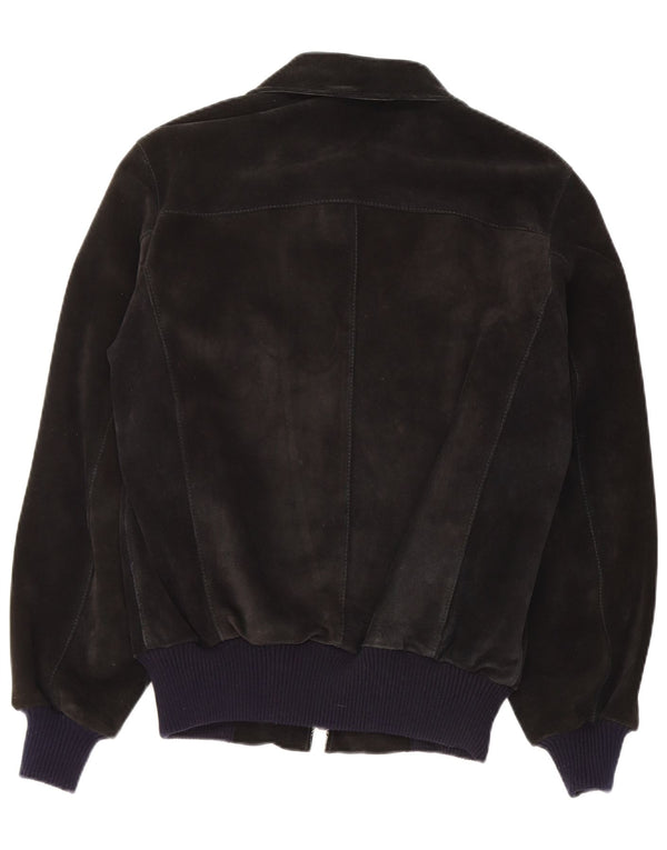 Vintage muška bomber jakna od brušene kože UK 38 srednje crna koža