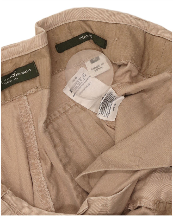 EDDIE BAUER Ženske Shaw Fit ležerne hlače US 10 Large W36 L31 Bež