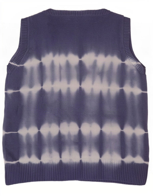 White Stuff Ženska majica bez rukava UK 10 Small Blue Tie Dye Cotton