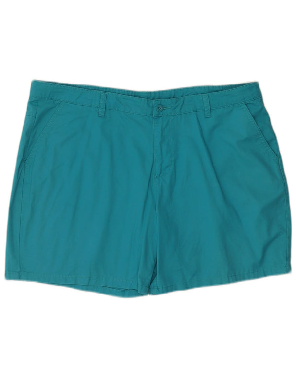 Mountain Warehouse Ženske Regular Chino kratke hlače UK 18 XL W38 Plavi pamuk