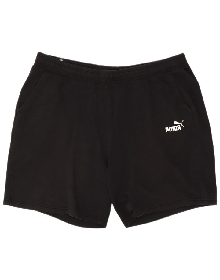 Puma muške sportske kratke hlače 3XL crni pamuk