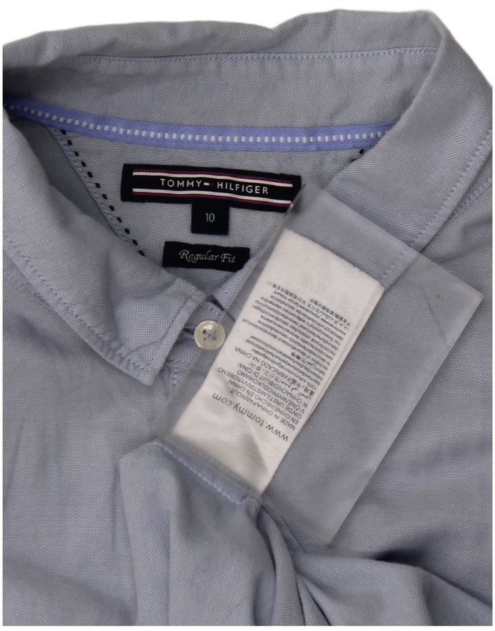 TOMMY HILFIGER Ženska košulja standardnog kroja US 10 Large Blue Cotton