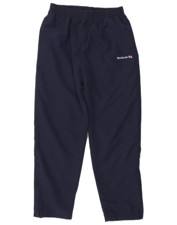 Reebok muške hlače za trenirku UK 14 velike tamnoplave poliesterske hlače