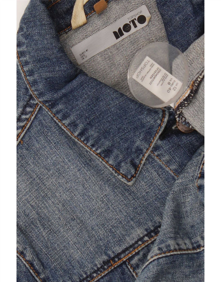 Topshop ženska crop traper jakna UK 12 srednje plavi pamuk