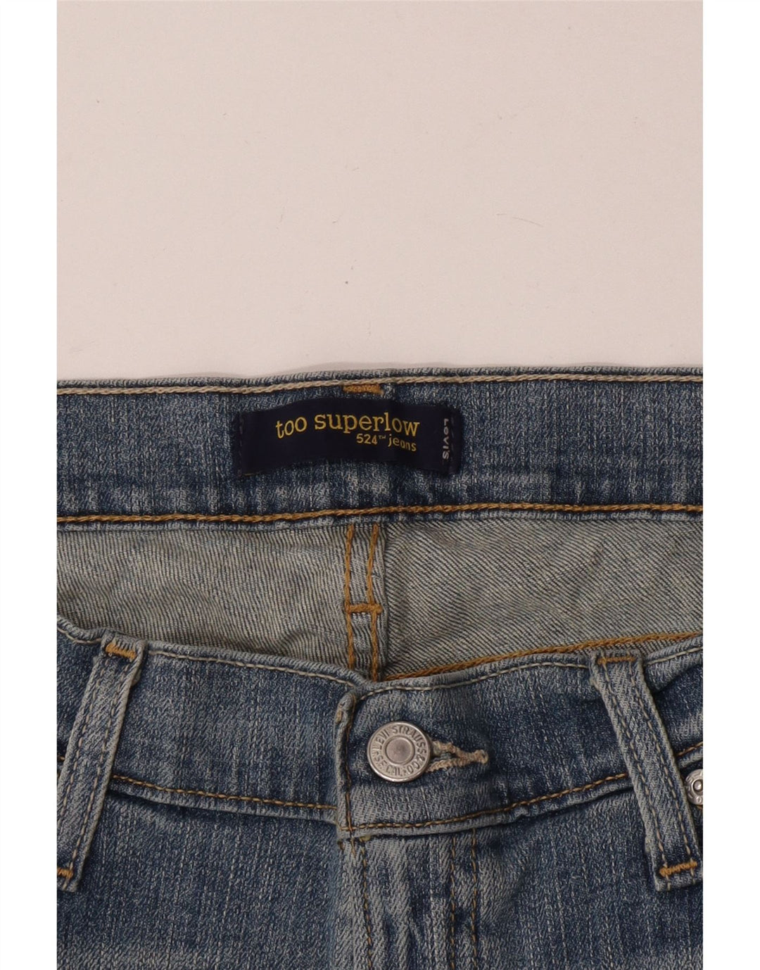 Levi's ženske 524 super niske kapri traperice W32 L23 plave