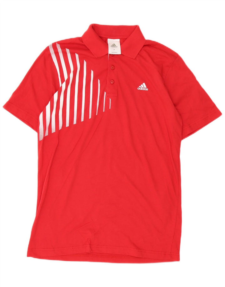 Adidas muška polo majica srednje crvene pruge, pamuk