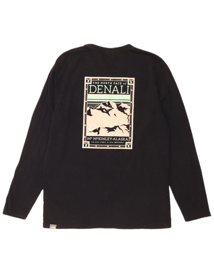 The North Face muška majica dugih rukava Graphic, srednje crni pamuk