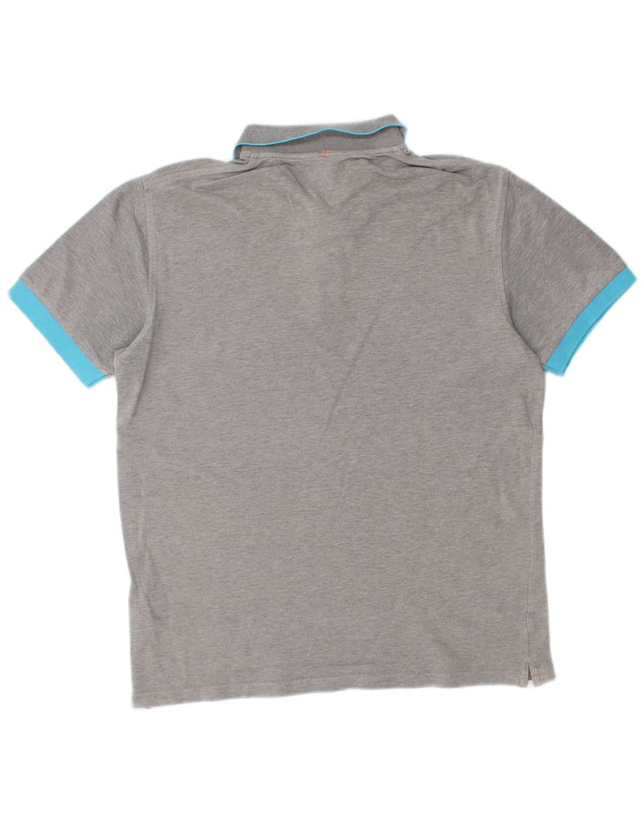 SUN68 Mens Polo Shirt Medium Grey Cotton