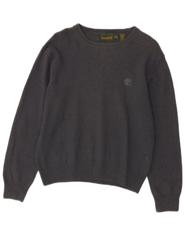 TIMBERLAND Ženski džemper s morskim izrezom UK 14 Srednje siva vuna