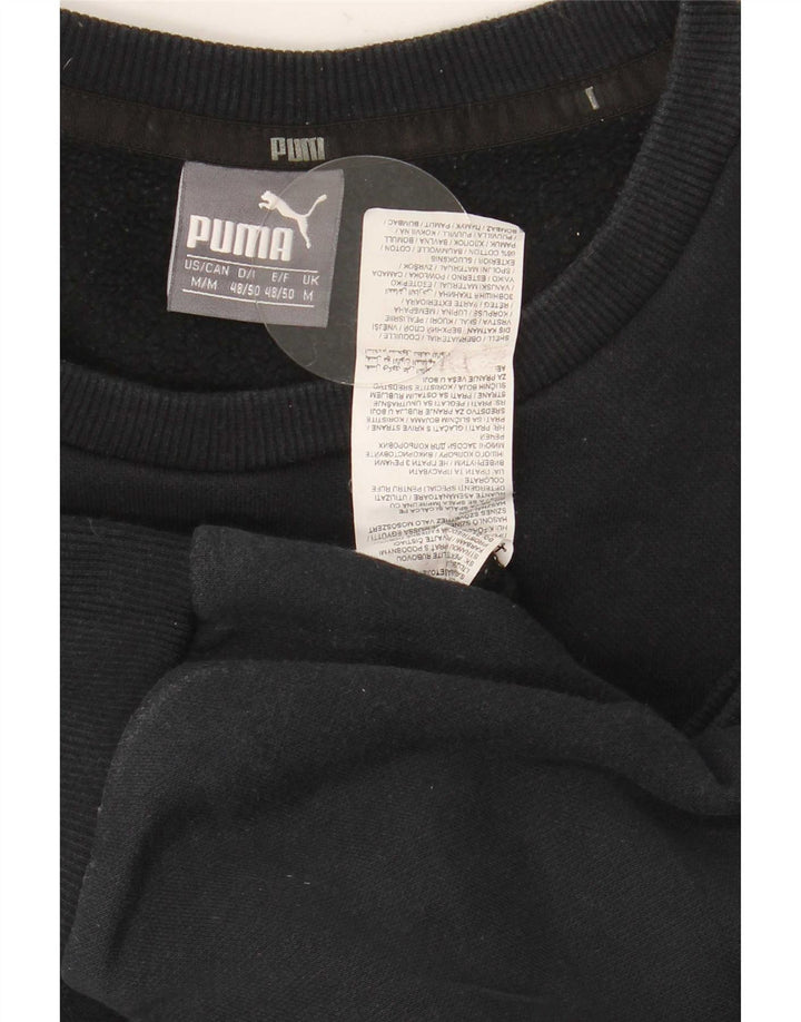 Puma muška trenirka s grafičkim motivima Srednji crni pamuk