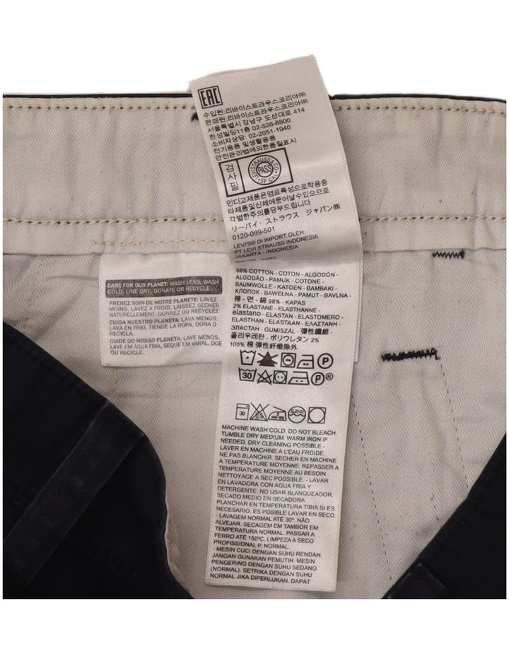 Levi's standardne kratke chino hlače W31 srednje tamnoplavi pamuk