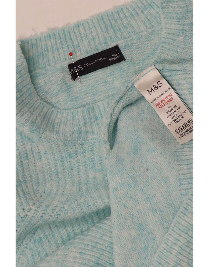 Marks & Spencer ženski pulover s velikim izrezom UK 14 srednje plava