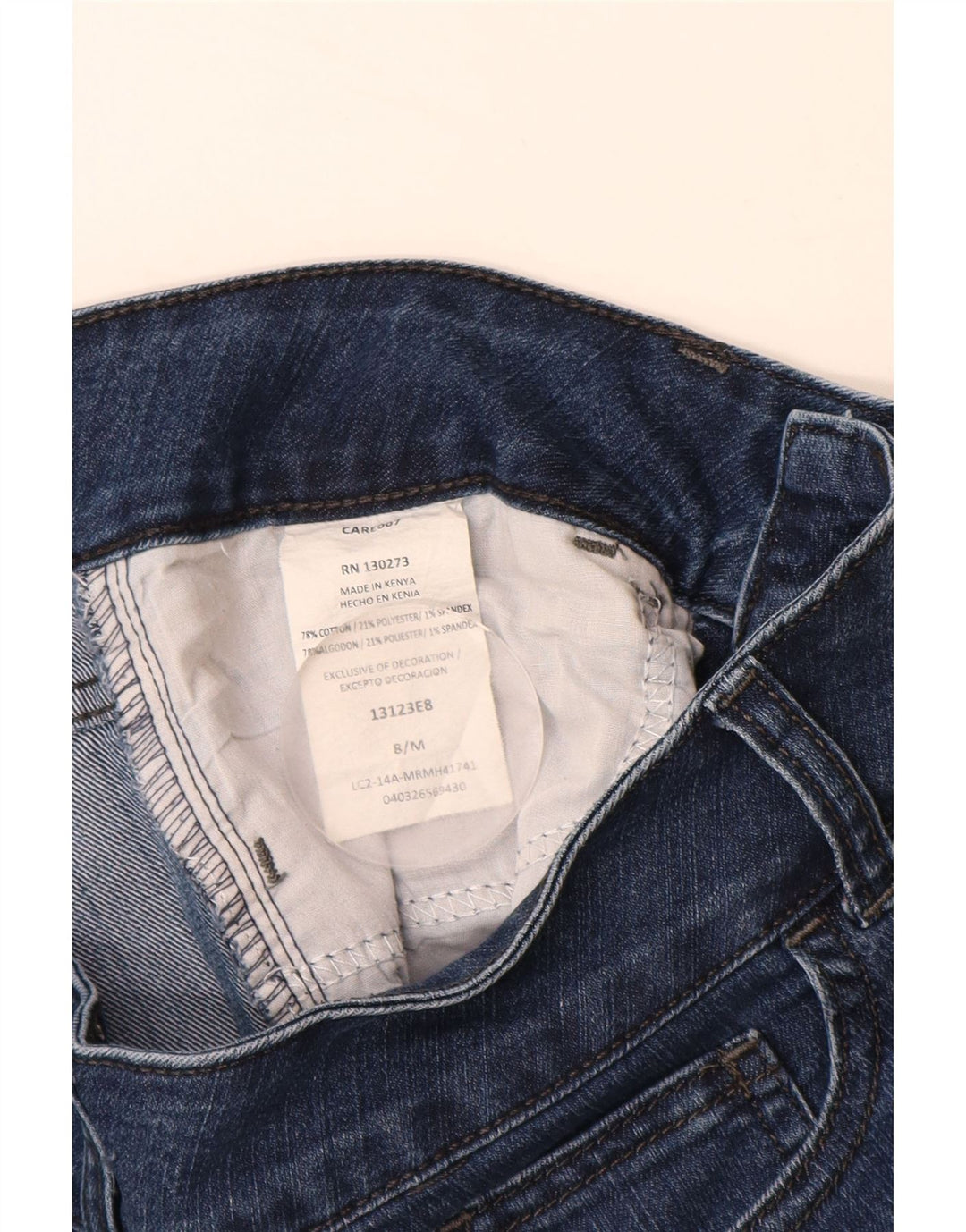 LEE Ženske kapri traperice slobodnog kroja Riders US 8 srednje W28 L18 plavi pamuk