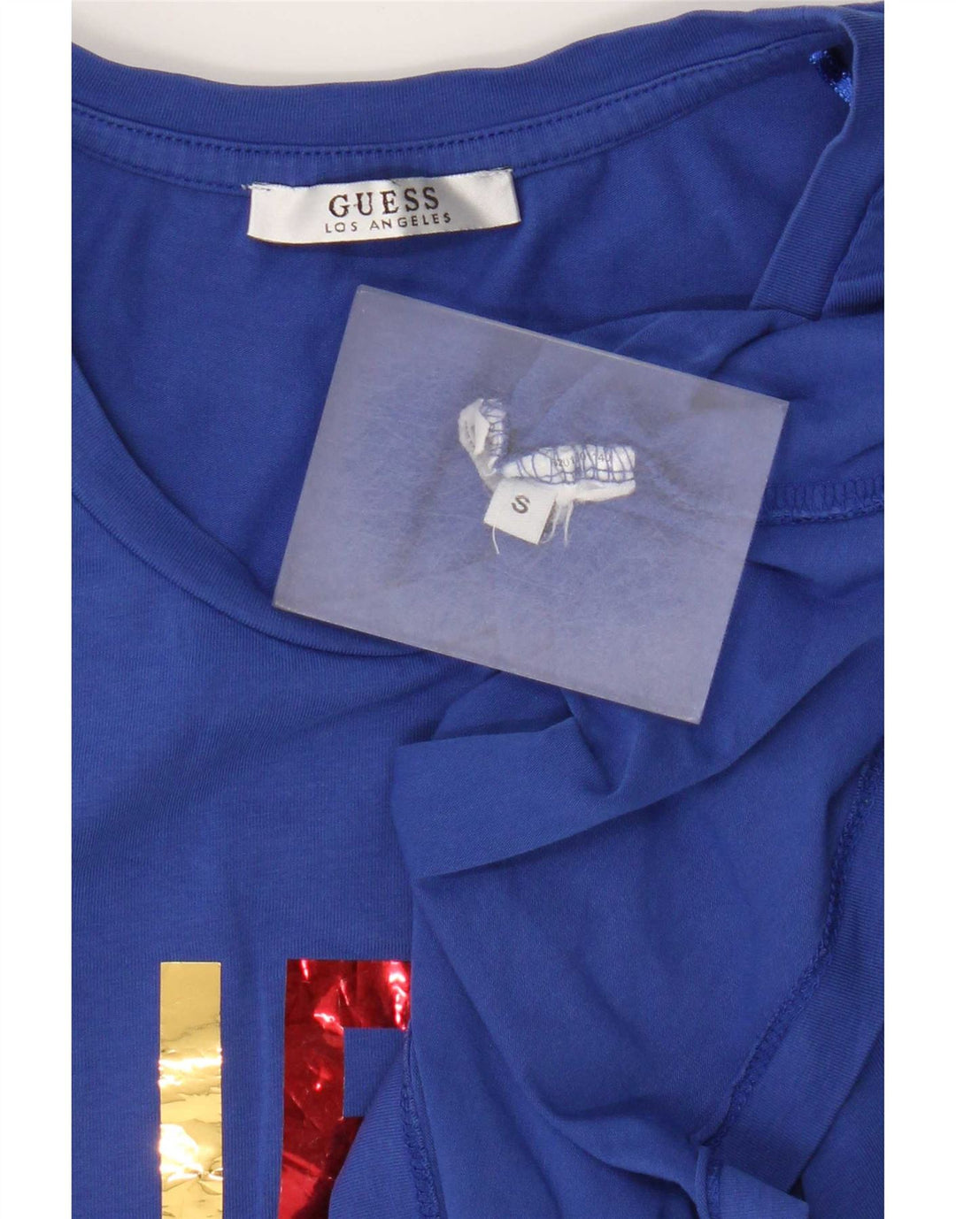Guess Ženska majica s grafičkim motivima UK 8 Small Blue