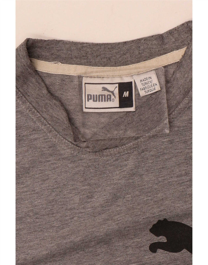 Puma muška majica kratkih rukava srednje siva s pjegama