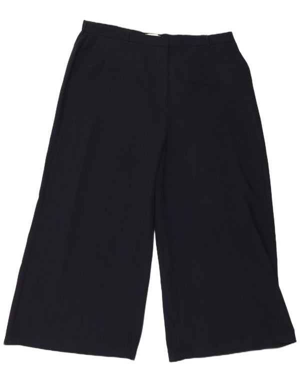 Marks & Spencer ženske široke chino hlače UK 22 3XL W42 L28 tamnoplave