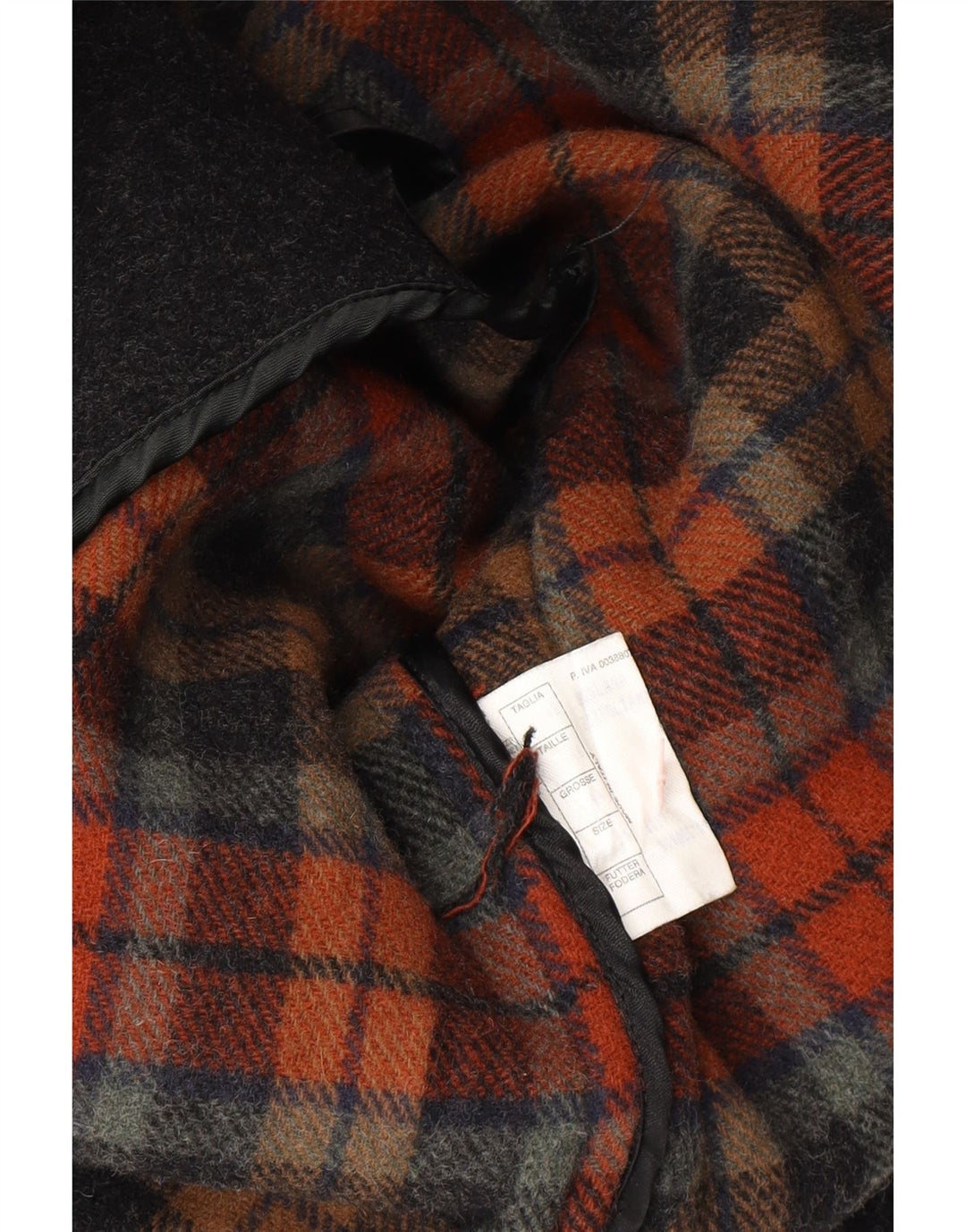 VINTAGE muški Duffle Coat UK 46 3XL siva vuna