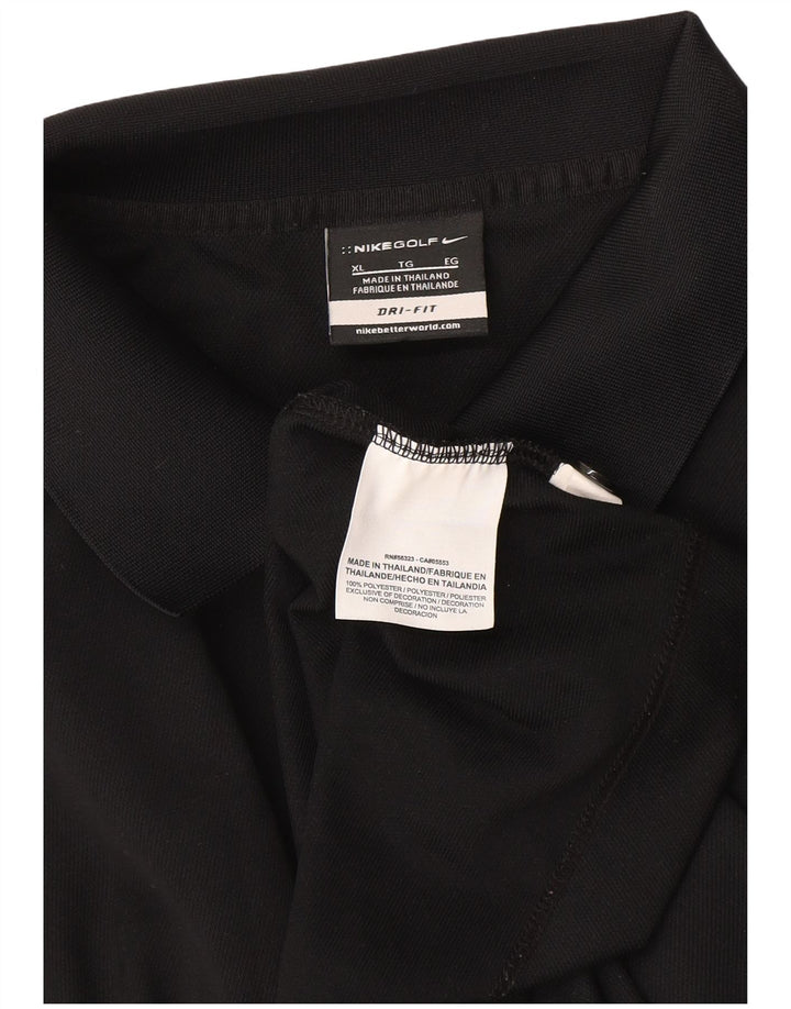 Nike muška polo majica Dri Fit XL crni poliester