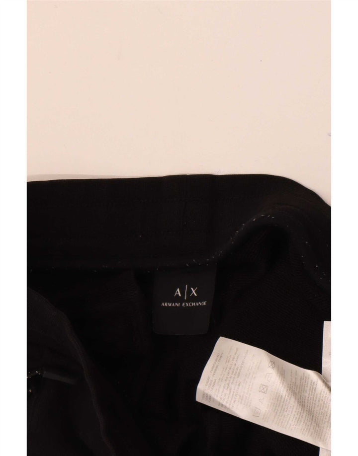 Armani Exchange muške trenirke Hlače male crne pamučne hlače