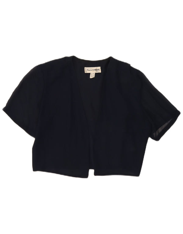 Pierre Cardin ženski otvoreni bolero top IT 50 XL tamnoplavi acetat