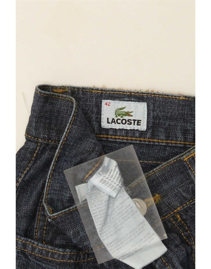 Lacoste muške ravne traperice, veličina 42 srednje W32 L28 tamnoplavi pamuk