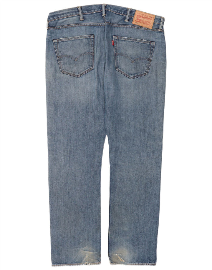 Levi's muške 501 ravne traperice W38 L32 plavi pamuk