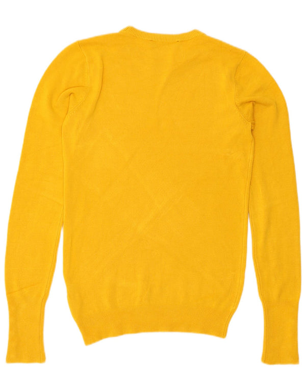 Zara ženski džemper s okruglim izrezom UK 10 Small Yellow