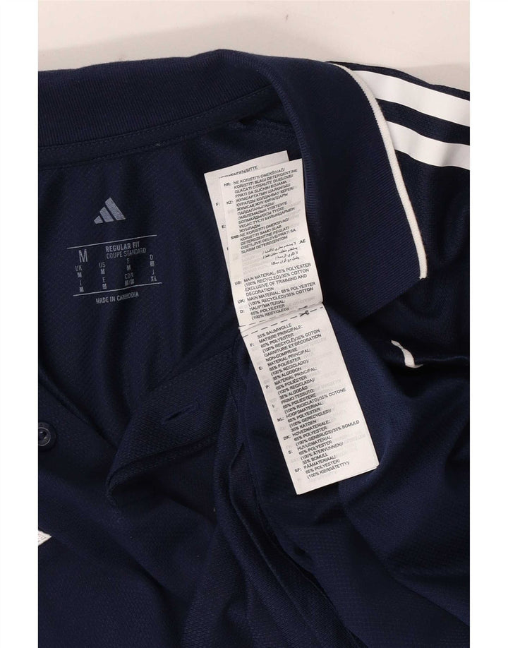 Adidas muška polo majica standardnog kroja srednje tamnoplave poliesterske boje