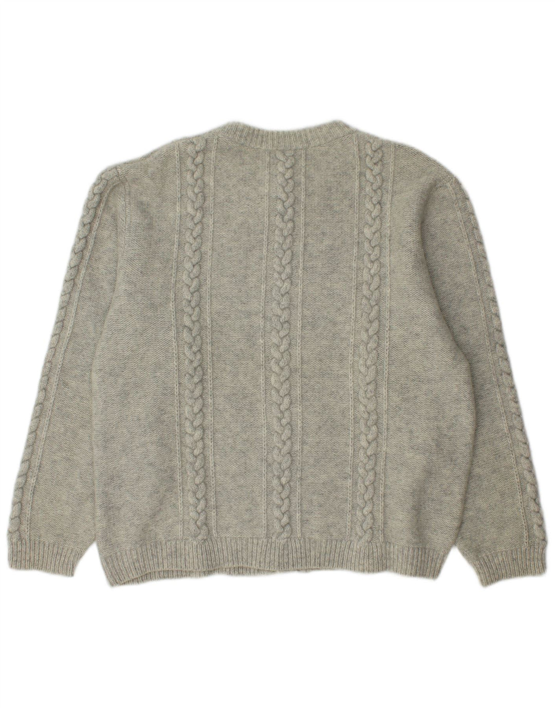 Moschen Modell muški kardigan džemper srednje sivi, nova vuna