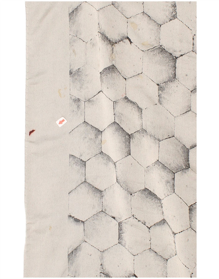 Vintage muški geometrijski pravokutni šal jedne veličine sivi geometrijski klasični