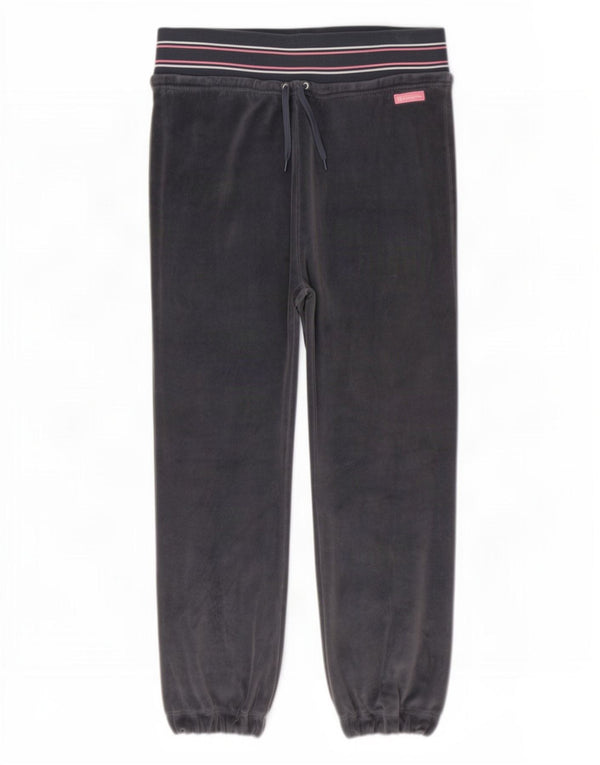 Champion Ženske hlače za trenirku od velura Joggers UK 14 srednje sive na pruge