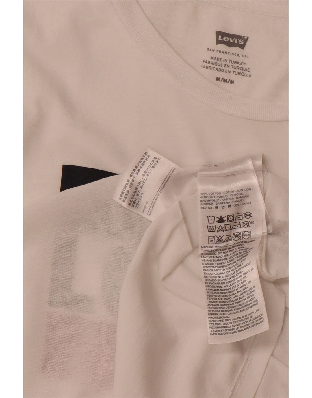 LEVI'S Ženska majica kratkih rukava s grafičkim motivima UK 12 Srednje bijeli pamuk