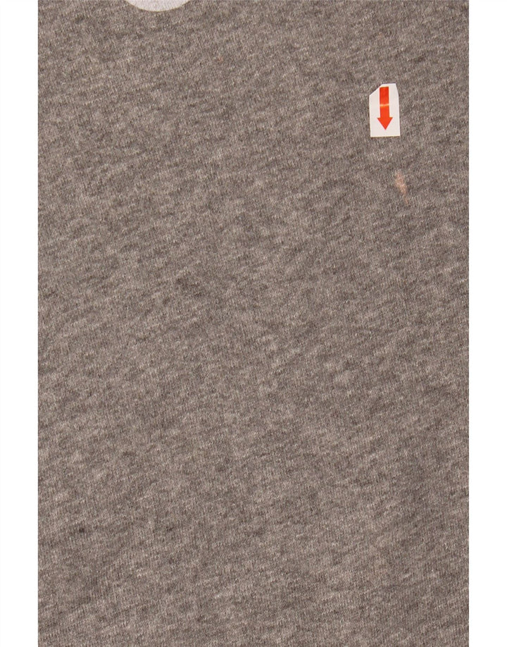 JACK WILLS Ženska majica s kapuljačom s kapuljačom UK 14 Veliki sivi pamuk