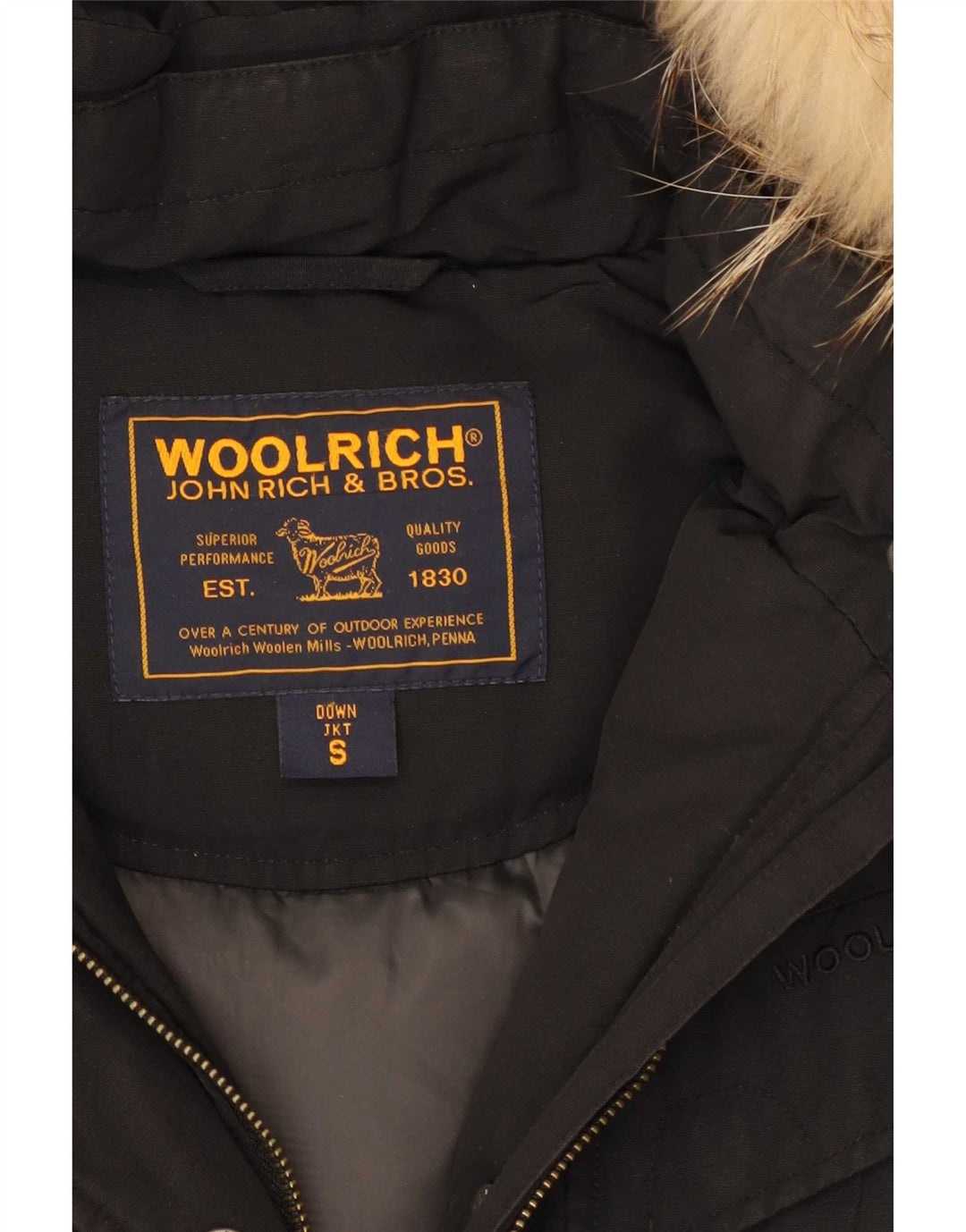 Woolrich ženska podstavljena jakna s kapuljačom UK 10 Mala crna