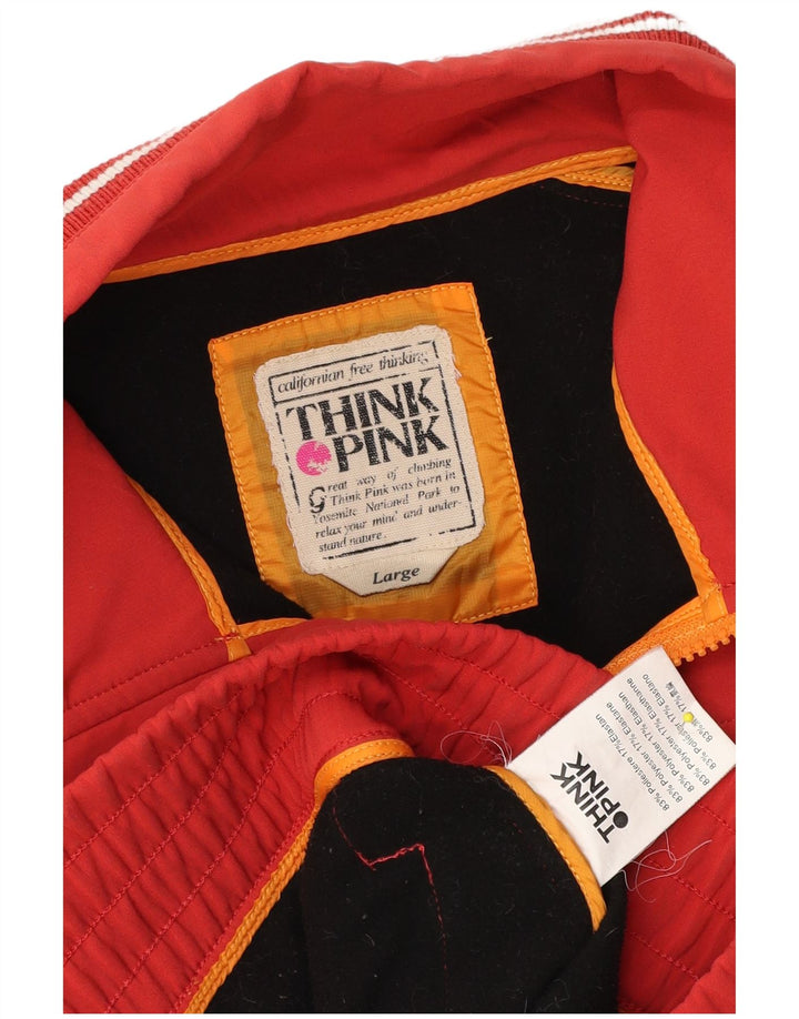 Think Pink ženska bomber jakna UK 16 veliki crveni poliester