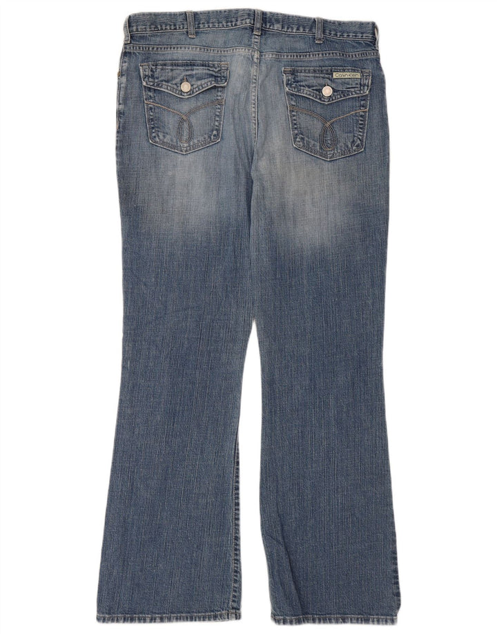 CALVIN KLEIN Ženske lepršave traperice US 16 XL W36 L32 Plavi pamuk